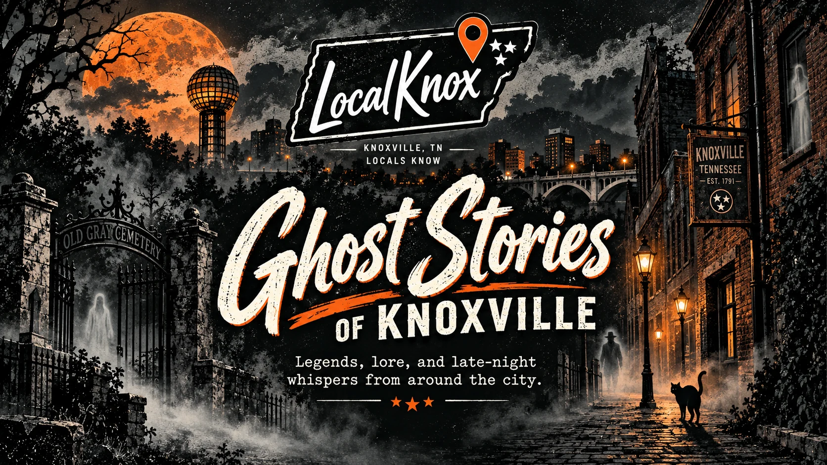 Original LocalKnox Ghost Stories of Knoxville illustration