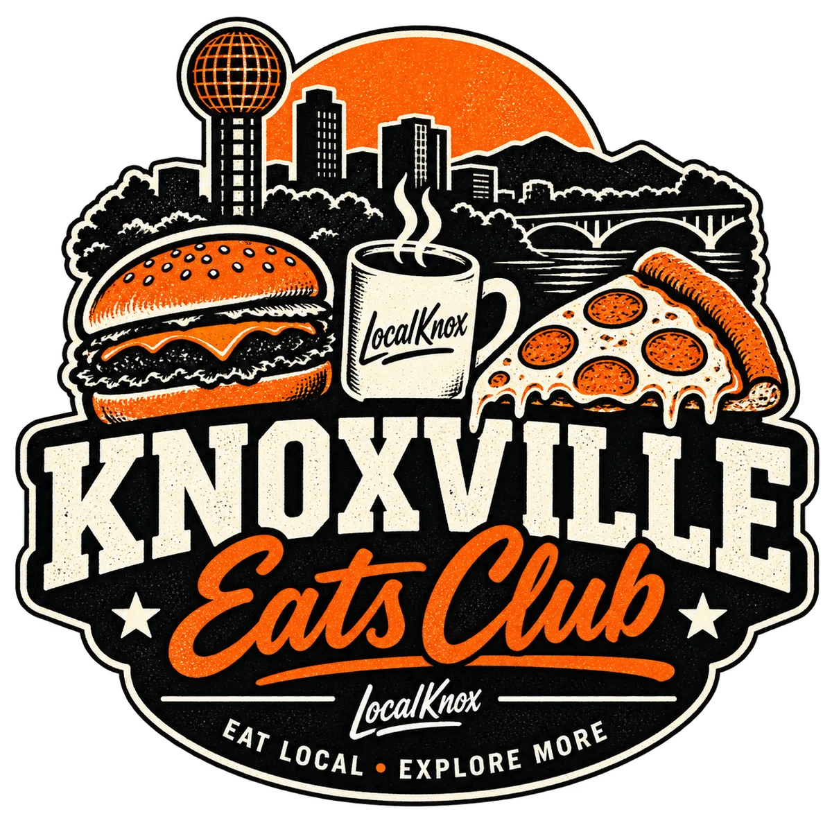 Knoxville Eats Club Tee design